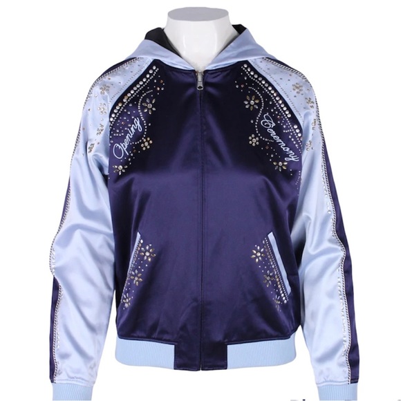 ❗️NWOT❗️OPENING CEREMONY 100% Silk “Love Stings” Embroidered Reversible … - Picture 4 of 16